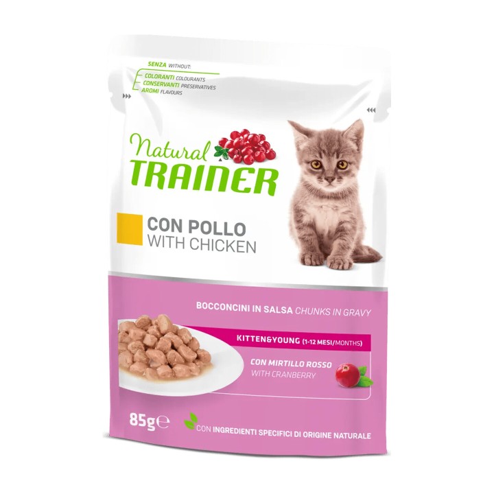 Natural Trainer Kitten Pollo 85 g | Zoo Pluto
