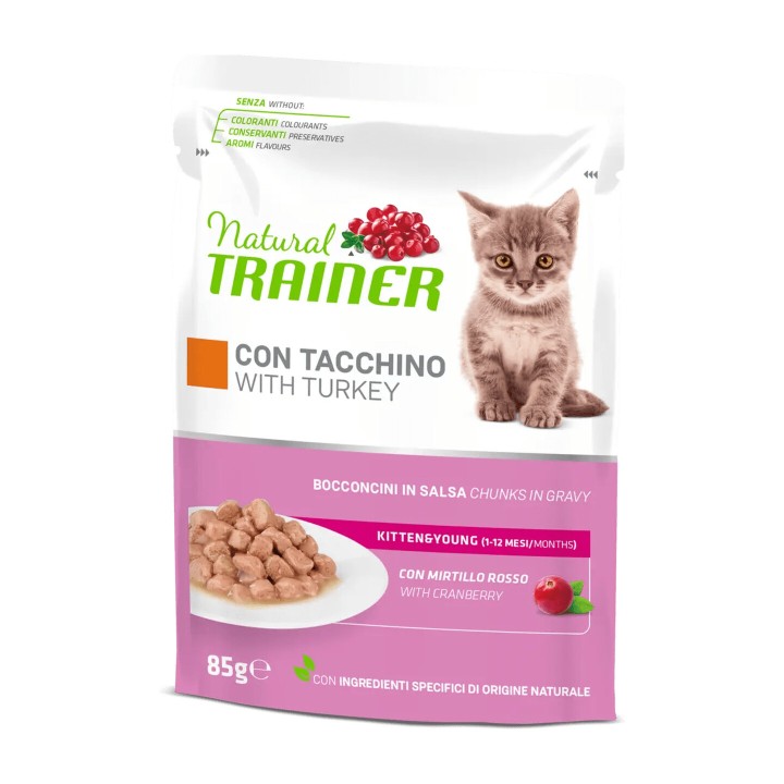 Natural Trainer Kitten Tacchino 85 g | Zoo Pluto