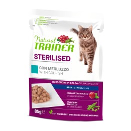 Natural Trainer Sterilised Merluzzo 85 g | Zoo Pluto