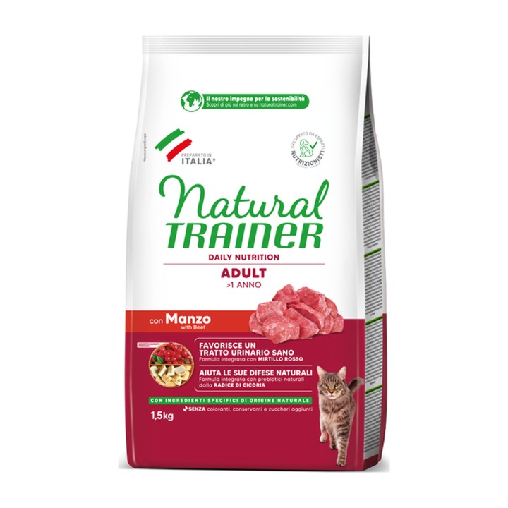 Natural Trainer Adult Manzo 1,5 kg | Zoo Pluto