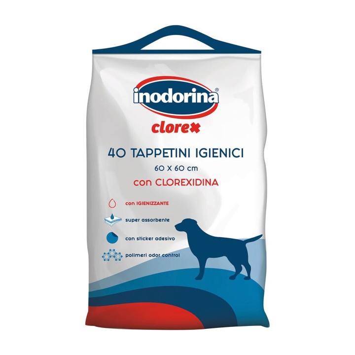 Inodorina Clorex Tappetini Igienici 40 pz 60x60 cm