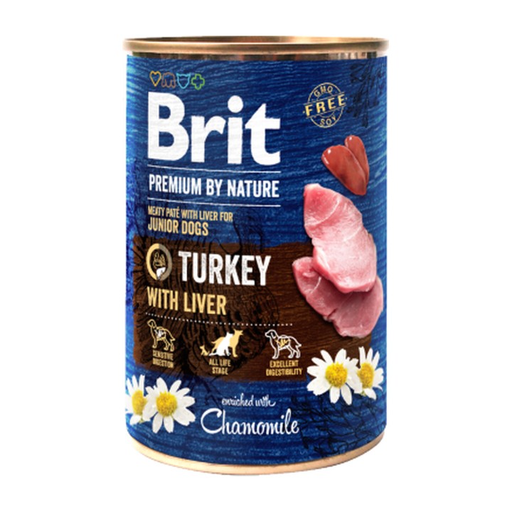 Brit Premium by Nature Tacchino Fegato 800 g | Zoo Pluto