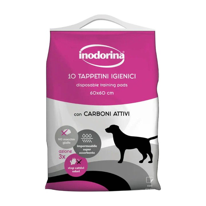 Inodorina Training Tappetini Igienici Carboni Attivi 10 pz