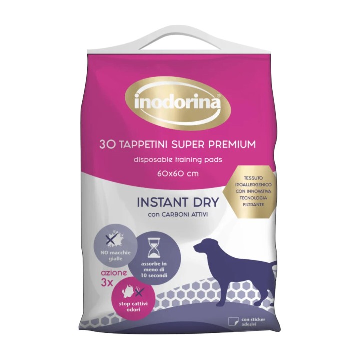 Inodorina Tappetini Instant Dry 30 pz 60x60 cm | Zoo Pluto