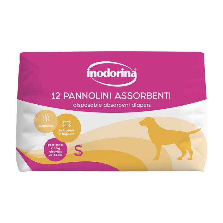 Inodorina Pannolini Assorbenti S 12 pz | Zoo Pluto