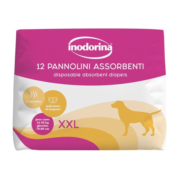Inodorina Pannolini Assorbenti XXL 12 pz | Zoo Pluto