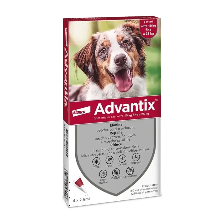 Advantix Spot-On Cane 10-25 kg da 2,5 ml | Zoo Pluto