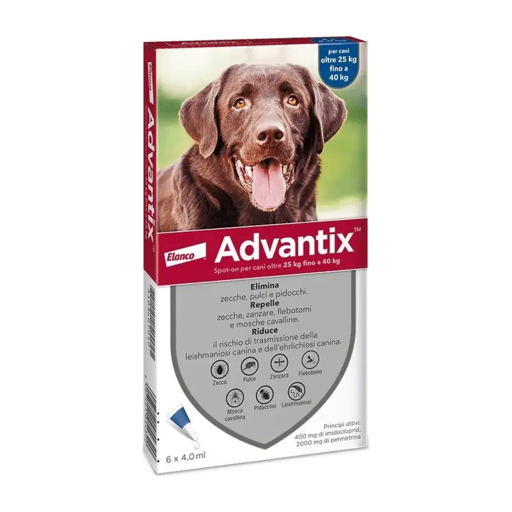 Advantix Spot-On Cane 25-40 kg da 4 ml | Zoo Pluto