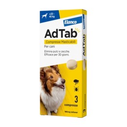AdTab Compresse Masticabili Antiparassitarie Cane 900 mg