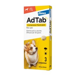 AdTab Compresse Masticabili Antiparassitarie Cane 225 mg
