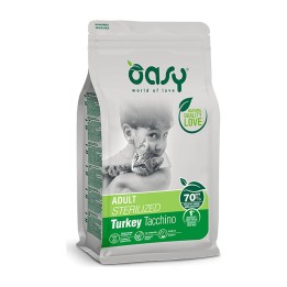 Oasy Crocchette Gatto Adult Sterilized Tacchino 1,5 kg