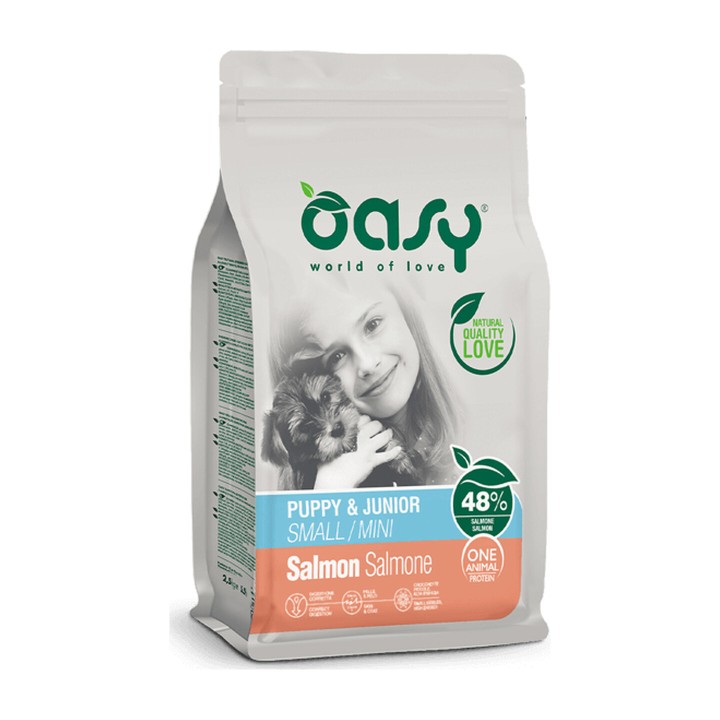 Oasy Crocchette Cane Monoproteico Puppy & Junior Small/Mini