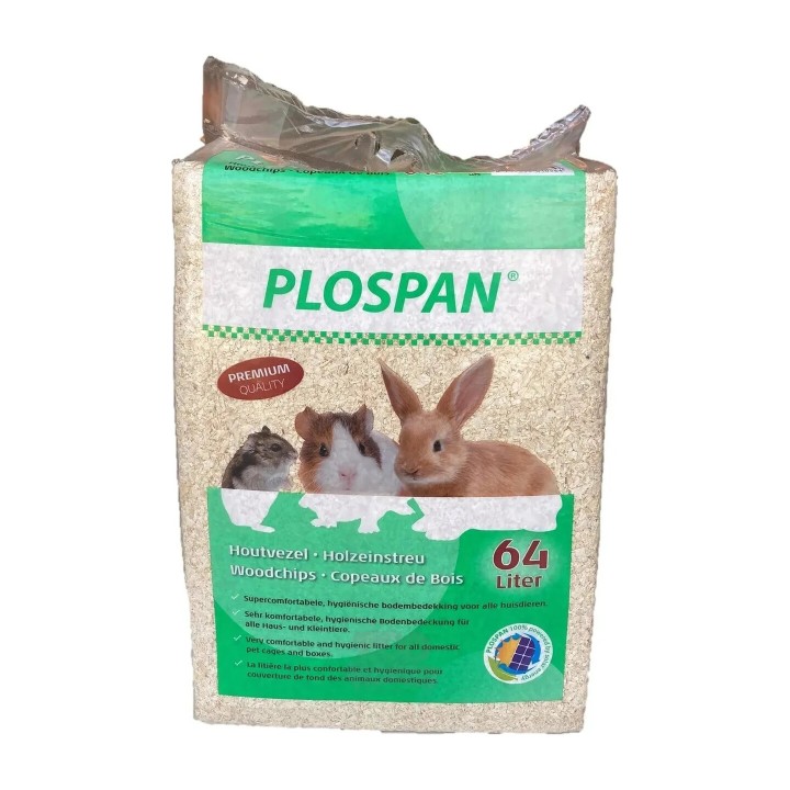 Manitoba Plospan Trucioli Naturali per Piccoli Animali 64 L