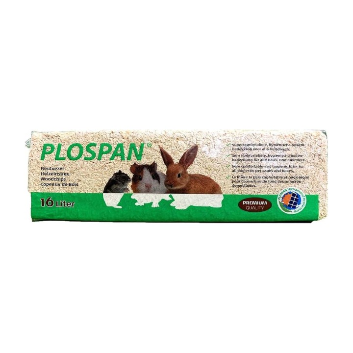 Manitoba Plospan Trucioli Naturali per Piccoli Animali 16 L
