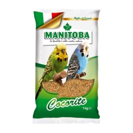 Manitoba Cocorite Biscuit Miscela di Semi con Biscotto 1 kg