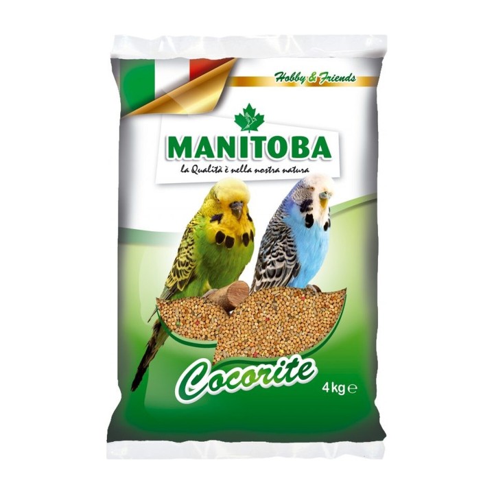 Manitoba Cocorite Biscuit Miscela di Semi con Biscotto 4 kg