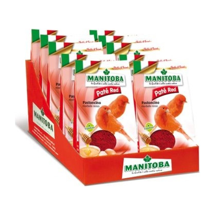 Manitoba Paté Red Pastoncino con Uovo e Miele per Canarini