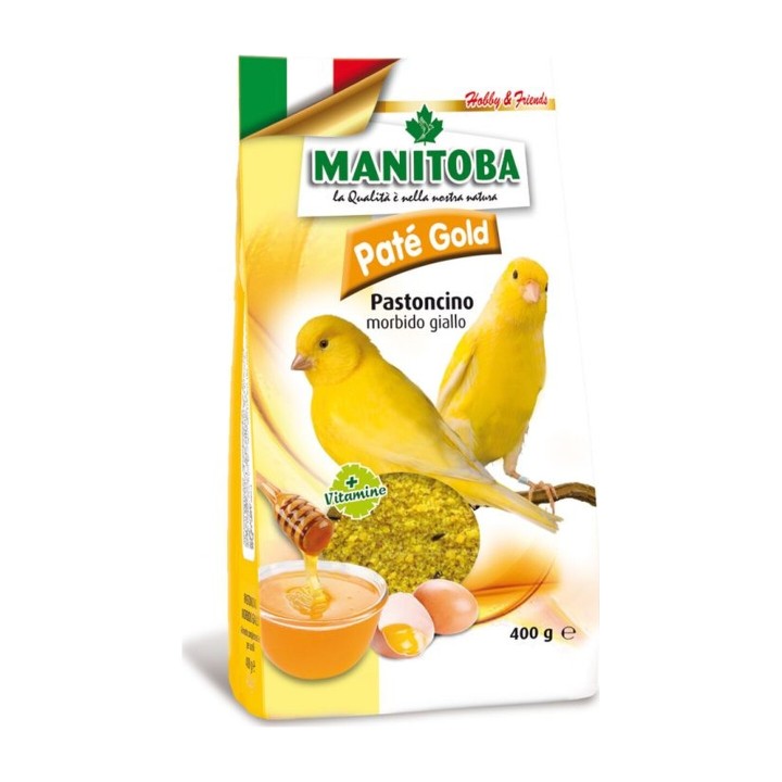 Manitoba Paté Gold Pastoncino con Uovo e Miele per Canarini
