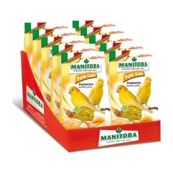 Manitoba Paté Gold Pastoncino con Uovo e Miele per Canarini