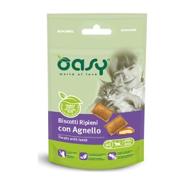 Oasy Snack Gatto Biscotti Ripieni con Agnello 60 g
