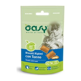 Oasy Snack Gatto Biscotti Ripieni con Tonno 60 g