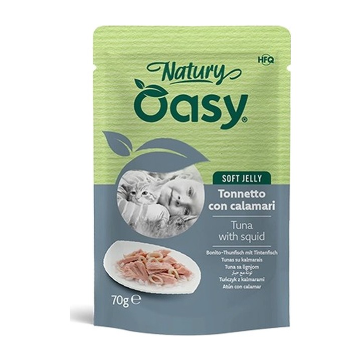 Oasy Natury Soft Jelly Tonnetto con Calamari 70 g