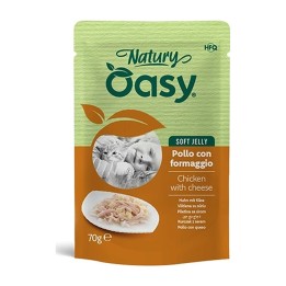Oasy Natury Soft Jelly Pollo con Formaggio 70 g | Zoo Pluto