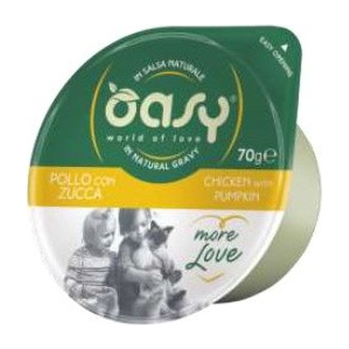 Oasy More Love Cup Pollo con Zucca 70 g | Zoo Pluto