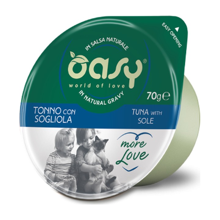Oasy More Love Cup Tonno con Sogliola 70 g | Zoo Pluto