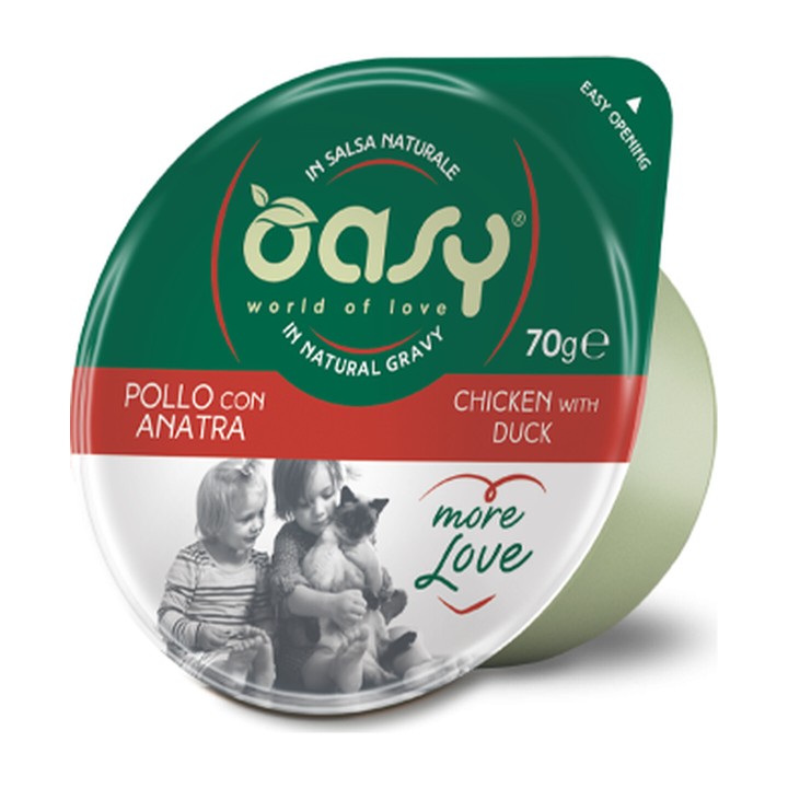 Oasy More Love Cup Pollo con Anatra 70 g | Zoo Pluto