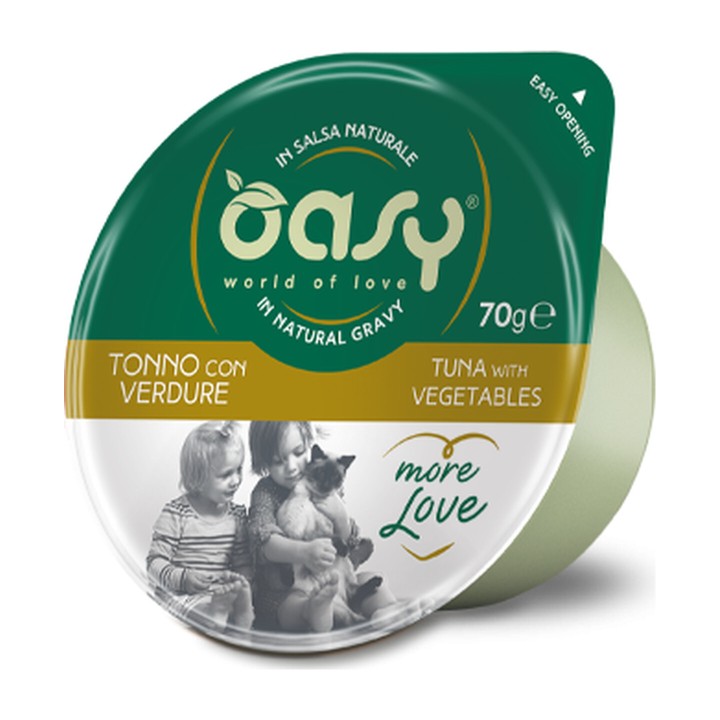 Oasy More Love Cup Tonno con Verdure 70 g | Zoo Pluto