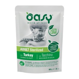 Oasy Bocconcini in Salsa Adult Sterilized con Tacchino 85 g