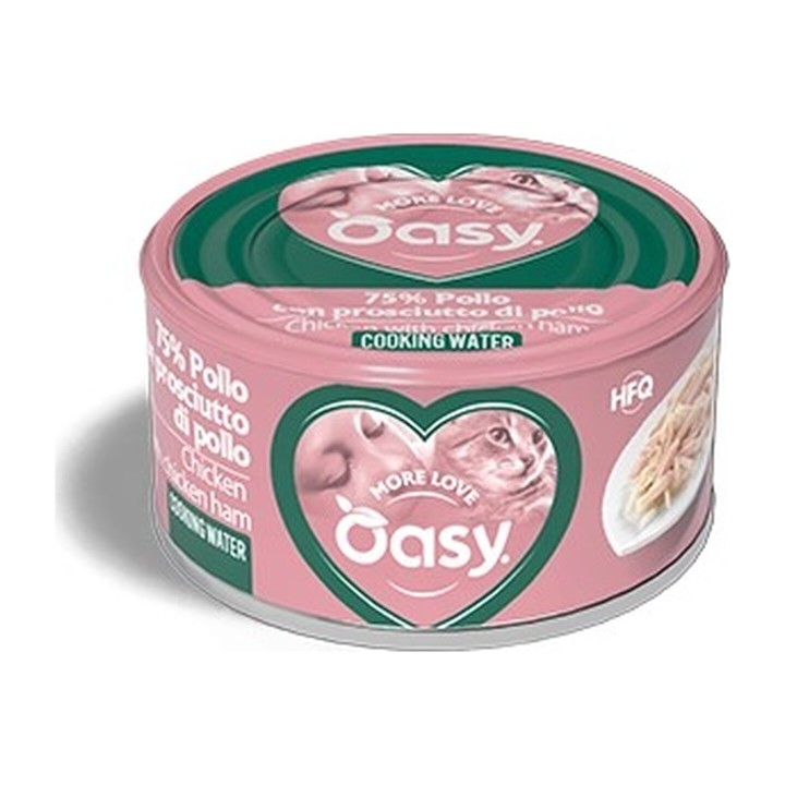 Oasy More Love Lattina Pollo con Prosciutto di Pollo 70 g