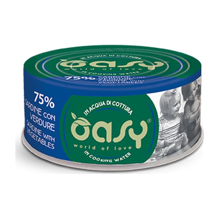 Oasy More Love Lattina Sardine con Verdure 70 g | Zoo Pluto