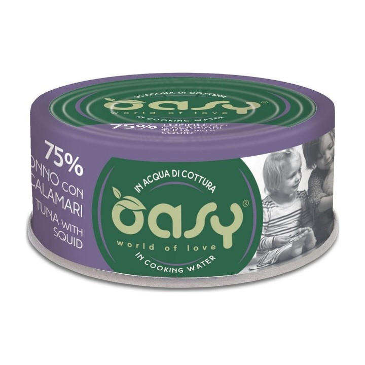 Oasy More Love Lattina Tonnetto con Calamari 70 g